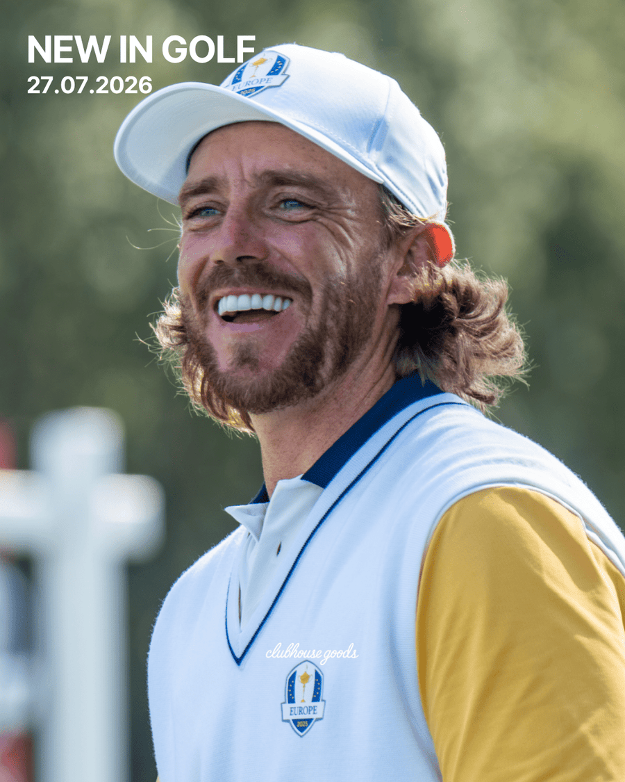 Smiling golfer in a European team vest and cap, What's New in Golf 27 July 2026