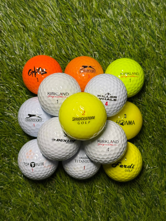 Mixed Non-Premium Brand Golf Balls - A Grade