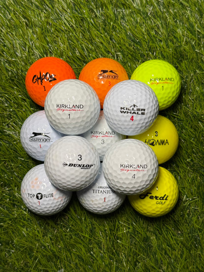 Mixed Non-Premium Brand Golf Balls - A Grade
