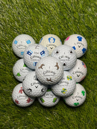 Callaway Chrome Soft limited edition golf balls in A grade on grass