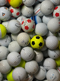 Tray of B and C grade mixed premium golf balls