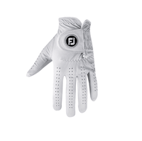 FootJoy Pure Touch white leather golf glove, palm view