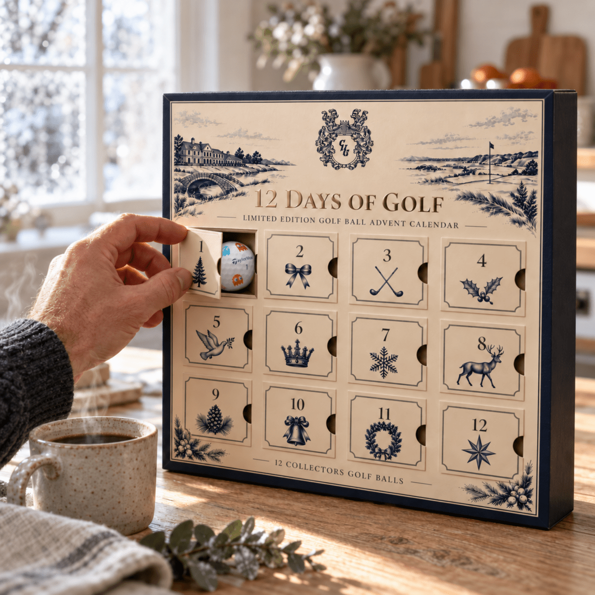 CHGGolf Ball Advent Calendar, The 12 Days of Golfgolf gift box UK